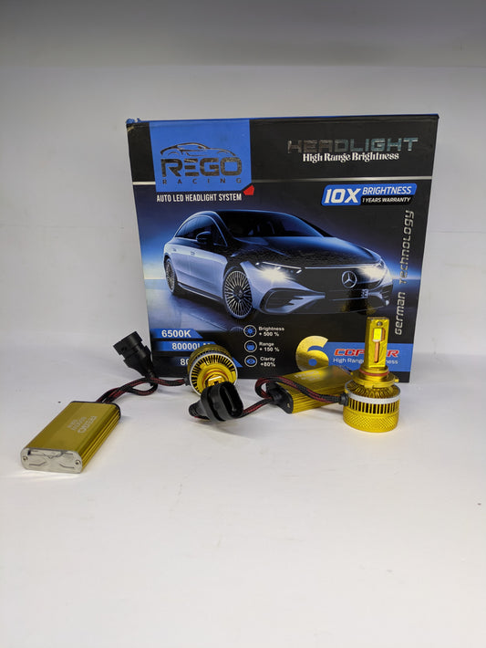 6 Coppers Led Lights (9005,H4,H11)